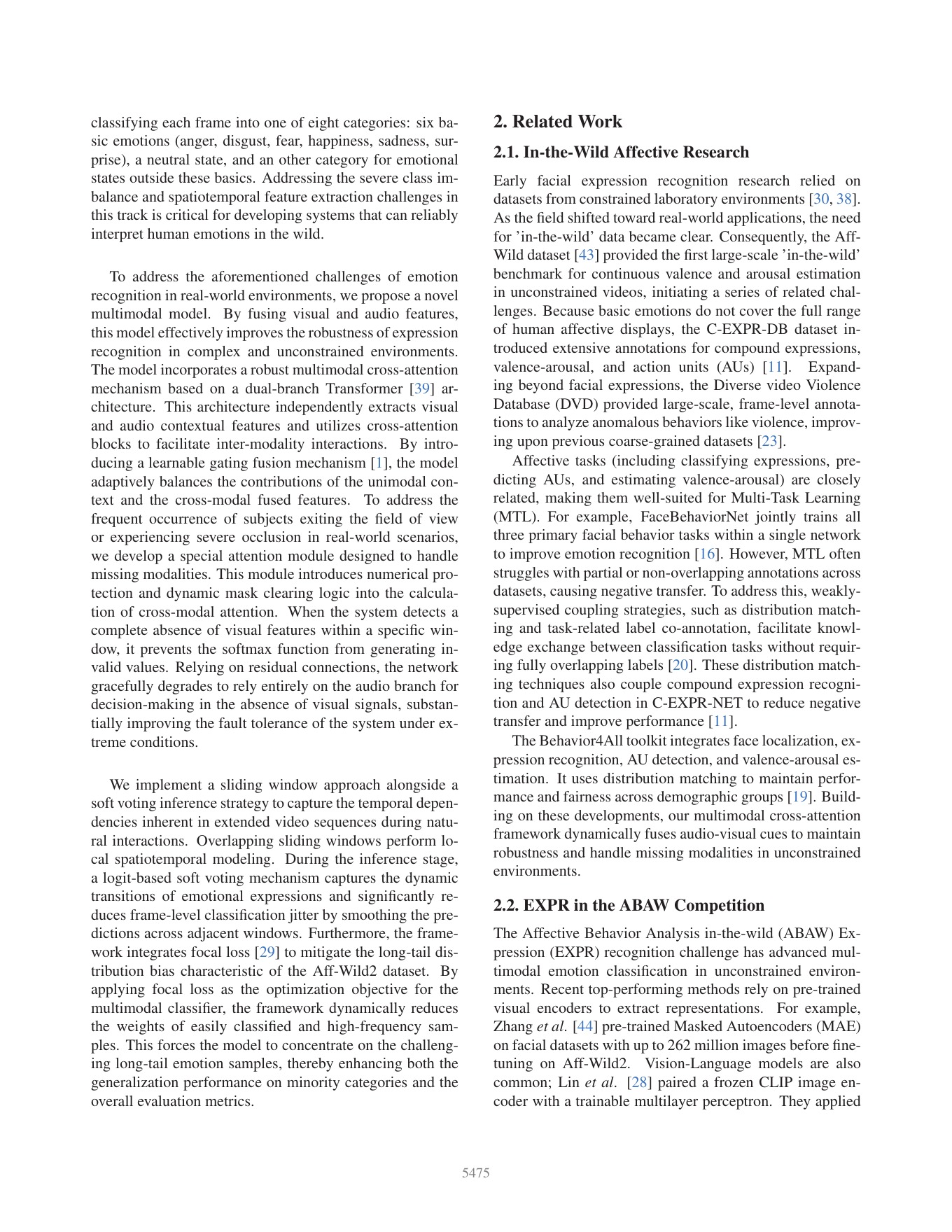 Page 2 of the official paper: A Dual-Branch Transformer for Affective Computing: Tackling Missing Modalities and Imbalance via Safe Attention and Focal Loss