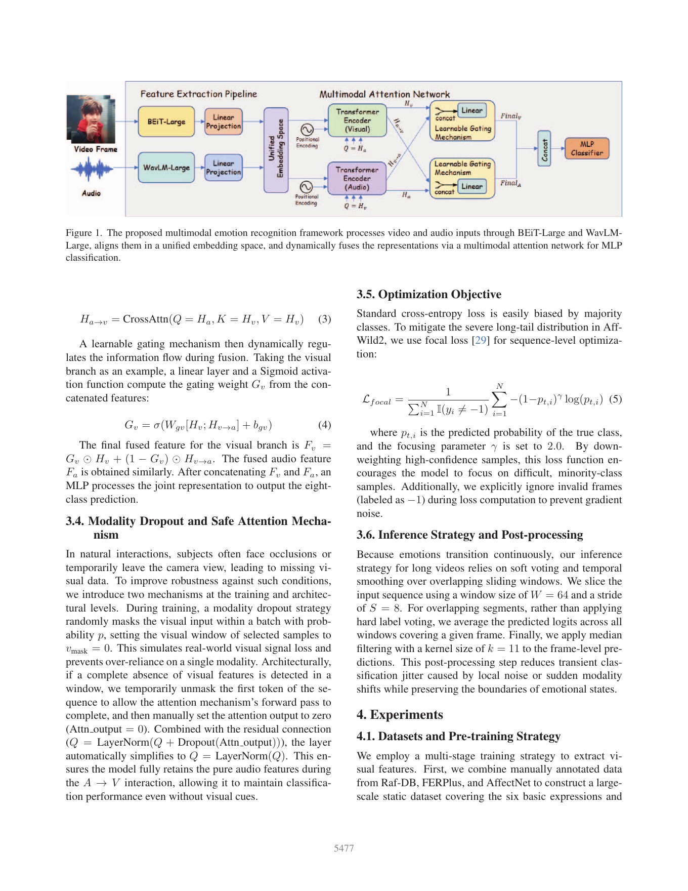 Page 4 of the official paper: A Dual-Branch Transformer for Affective Computing: Tackling Missing Modalities and Imbalance via Safe Attention and Focal Loss